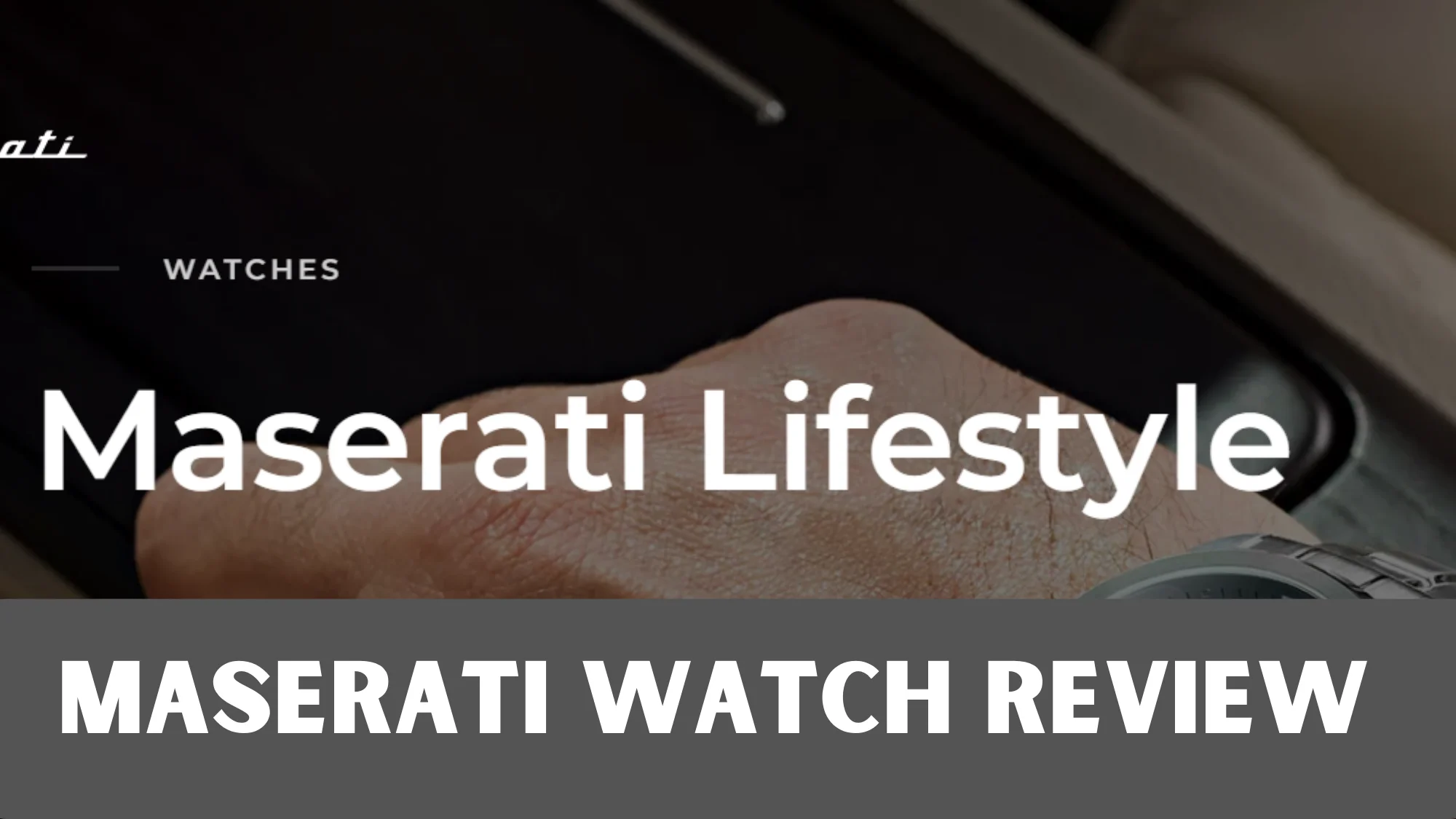 Maserati Watch Review